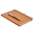 Set notitieboeken gerecycled leer - beige