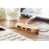 3-poorts USB-hub - hout