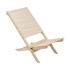 Opvouwbare houten strandstoel - beige