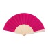 Waaier hout/polyester - fuchsia