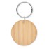 Ronde bamboe sleutelhanger